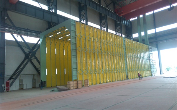 伸縮噴漆房的系統(tǒng)組成和噴漆準備工作